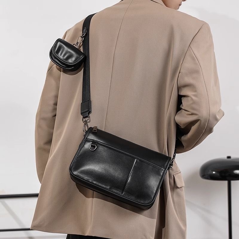 Muška Kameros Torba, Dva U Jednom, Preko Ramena, Urbani Stil, PU Materijal, Poliester Podstava, Jesen 2025