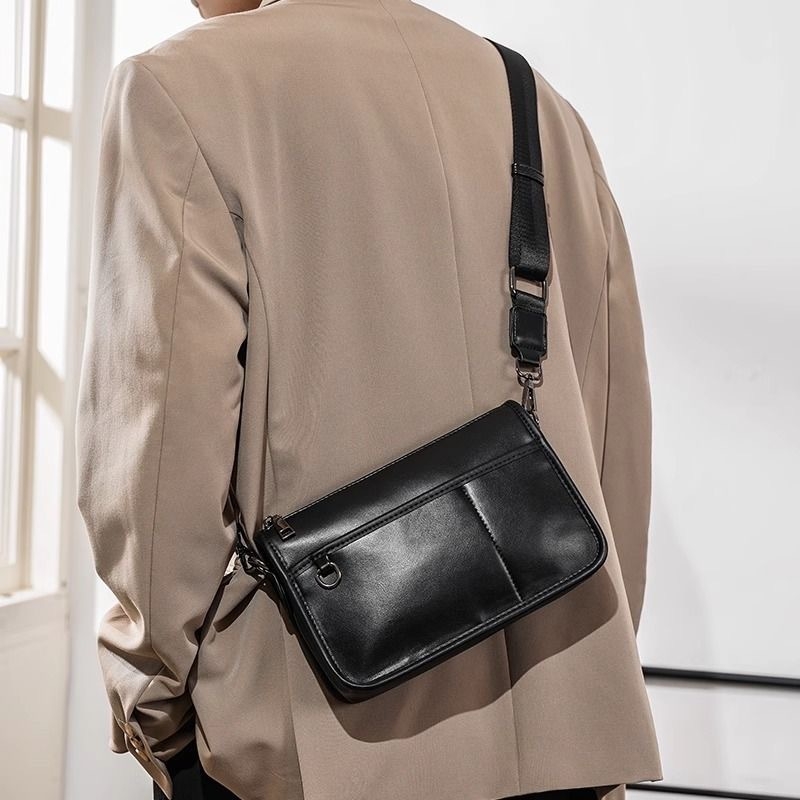 Muška Kameros Torba, Dva U Jednom, Preko Ramena, Urbani Stil, PU Materijal, Poliester Podstava, Jesen 2025