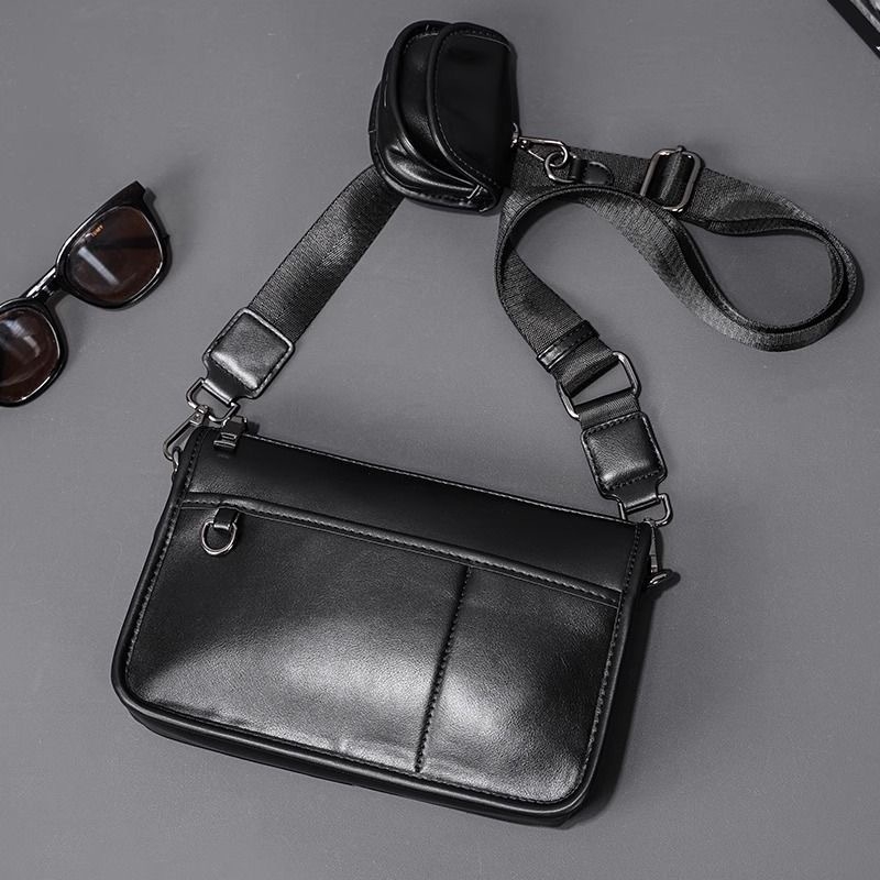 Muška Kameros Torba, Dva U Jednom, Preko Ramena, Urbani Stil, PU Materijal, Poliester Podstava, Jesen 2025