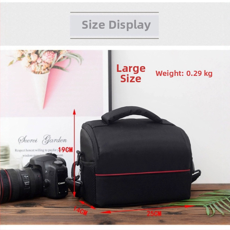 Viacúčelová profesionálna taška na DSLR s ramenným popruhom, polyesterová výbava