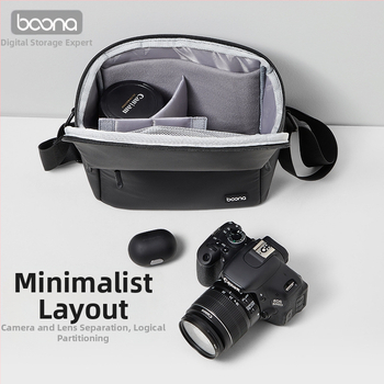 Taška na fotoaparát z Oxford materiálu, ramenný štýl, mestský minimalizmus, ochrana proti seizmickým otrasom, unisex
