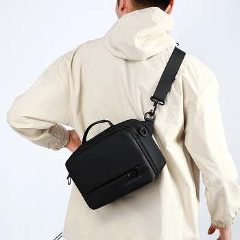 Muška crossbody torba u stilu street fashion, Oxford tkanina, otporna na habanje, pogodno za 8-inčni prijenosnik