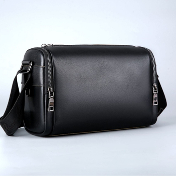 Muška kožna crossbody torba velikog kapaciteta, prvi sloj teleće kože, gradski jednostavan stil
