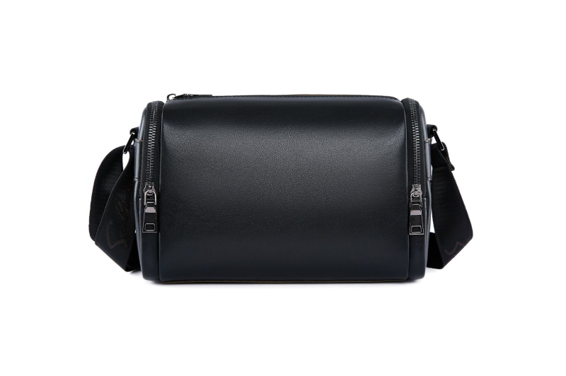 Muška kožna crossbody torba velikog kapaciteta, prvi sloj teleće kože, gradski jednostavan stil
