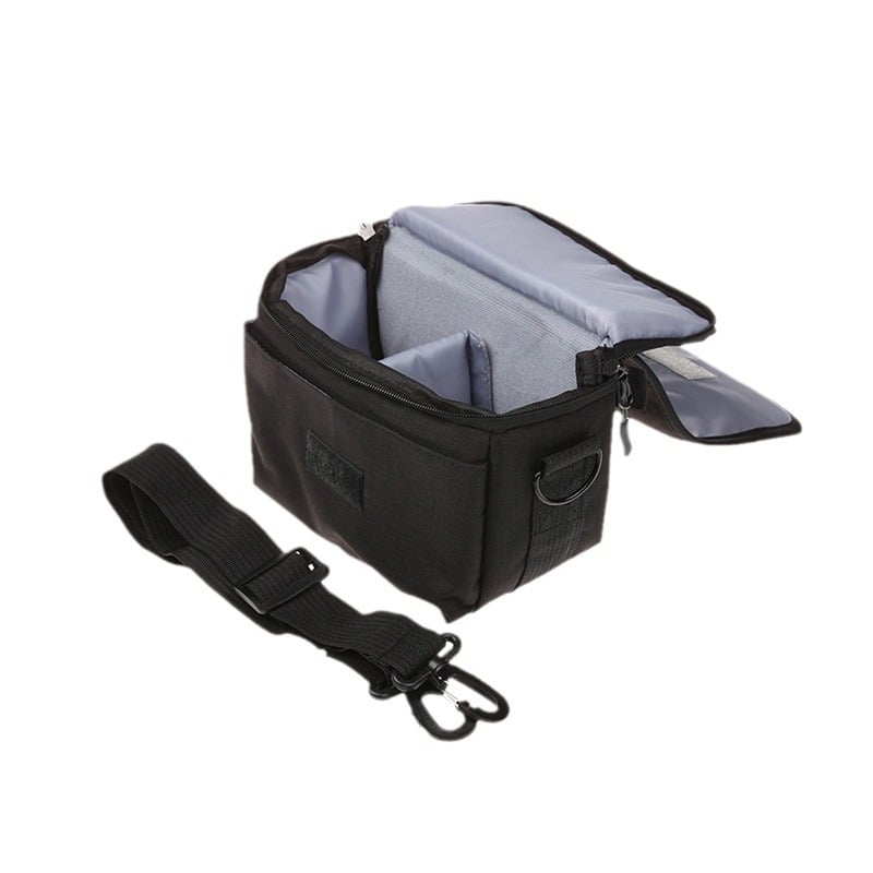 CB003S válltáska digitális fényképezőgéphez — Erős nylon anyag, Kapacitás: kamera + objektív, ütésálló belső párnázat