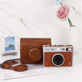 Polaroid Mini Evo Retro Taška na fotoaparát — PU koža, crossbody, odolná voči opotrebeniu, proti krádeži, podšívka z syntetickej kože