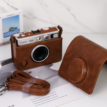 Polaroid Mini Evo Retro Taška na fotoaparát — PU koža, crossbody, odolná voči opotrebeniu, proti krádeži, podšívka z syntetickej kože