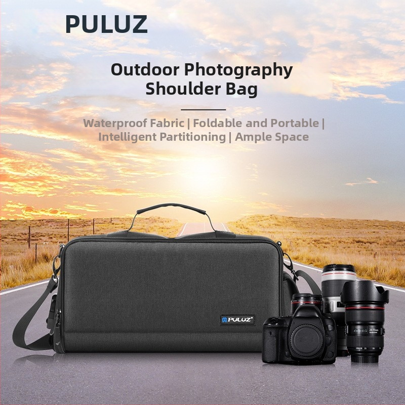 Puluz Fat Cow vízálló digitális fényképezőgép válltáska – kültéri használat, univerzális modell, súly 1 kg