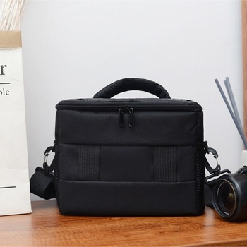 Τσάντα φωτογραφικής μηχανής στον ώμο, εξωτερικό νάιλον, επένδυση πολυεστέρα, αδιάβροχη, ανθεκτική σε φθορές, αντι-κλοπή, εργονομική