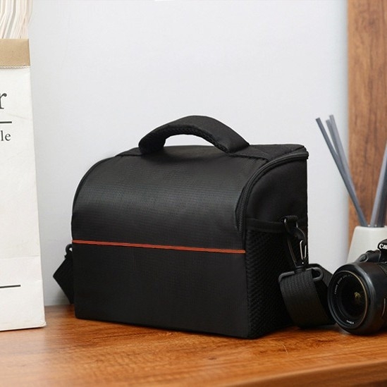 Τσάντα φωτογραφικής μηχανής στον ώμο, εξωτερικό νάιλον, επένδυση πολυεστέρα, αδιάβροχη, ανθεκτική σε φθορές, αντι-κλοπή, εργονομική