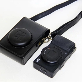PU kožna torbica za fotoaparat za Ricoh GR3/GR III/GR II – crossbody, vodootporna, otporna na habanje, zaštita od krađe
