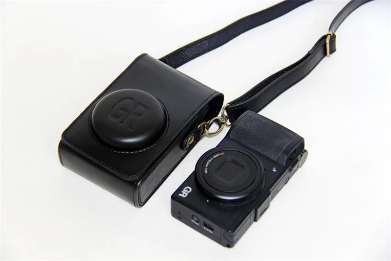 PU kožna torbica za fotoaparat za Ricoh GR3/GR III/GR II – crossbody, vodootporna, otporna na habanje, zaštita od krađe