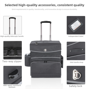 Gördíthető kameratáska – Nagy kapacitású, multifunkcionális kültéri használatra, külön tároló résszel (Anyag: Oxford vászon; Súly: 5,701 kg; Zárható: Igen; Univerzális kompatibilitás; Belső bélés: Poliészter)