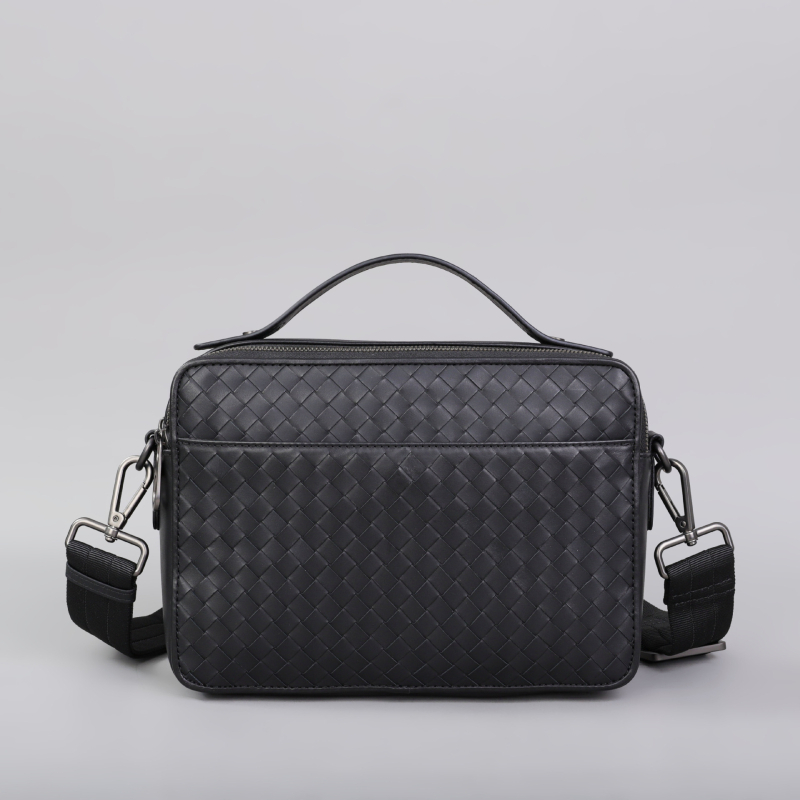 Muška torba od prave kože, ručno tkan detalj, crossbody torba za rame i za fotoaparat