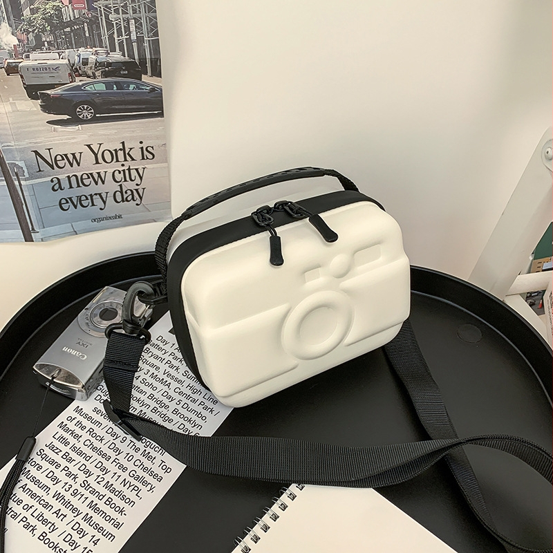 Muška crossbody torba u stilu kamere, lagana i kompaktna, PU materijal, prošireni kapacitet, poliester podstava, casual upotreba