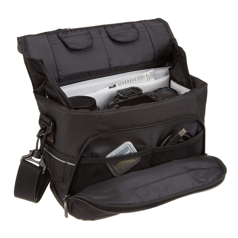 DSLR kamera torba, crossbody dizajn, Oxford platno, zatvarač, jednostruka naramenica, unutarnji džep