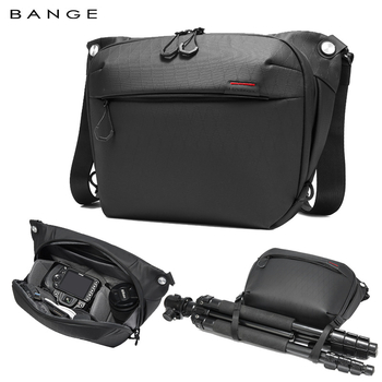 Muška DSLR crossbody torba — rekreacijski stil, filmski materijal, jednobojni uzorak, poliester podstava
