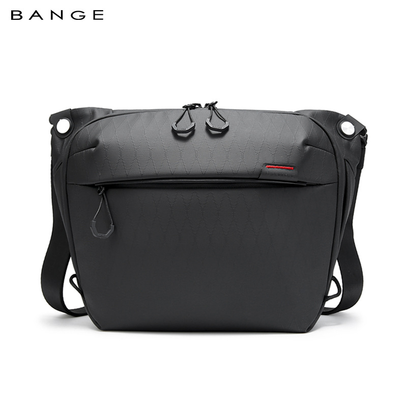 Muška DSLR crossbody torba — rekreacijski stil, filmski materijal, jednobojni uzorak, poliester podstava
