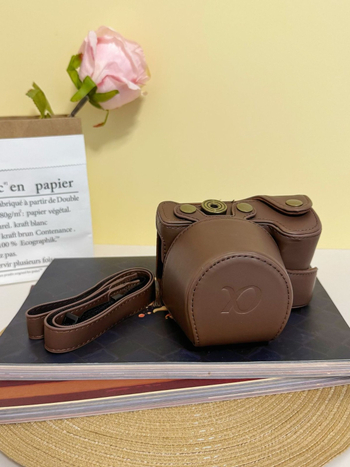 Geantă de umăr pentru camere fără oglindă, piele PU, ultra-ușoară, unisex