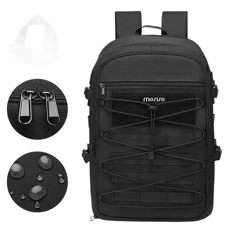 MOSISO Τσάντα DSLR κάμερας – Oxford ύφασμα, αναπνεύσιμη και αδιάβροχη, στυλ σακίδιο με καμπύλο ιμάντα ώμου