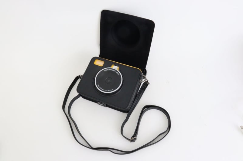 PU bőr kamera tok Kodak Mini Shot Retro 3 nyomtatóhoz (C300R Új Verzió) – Egyet befogad, 220 g, Napi fotózás, Vállon