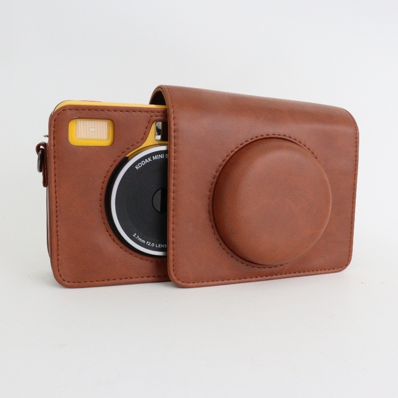 PU bőr kamera tok Kodak Mini Shot Retro 3 nyomtatóhoz (C300R Új Verzió) – Egyet befogad, 220 g, Napi fotózás, Vállon