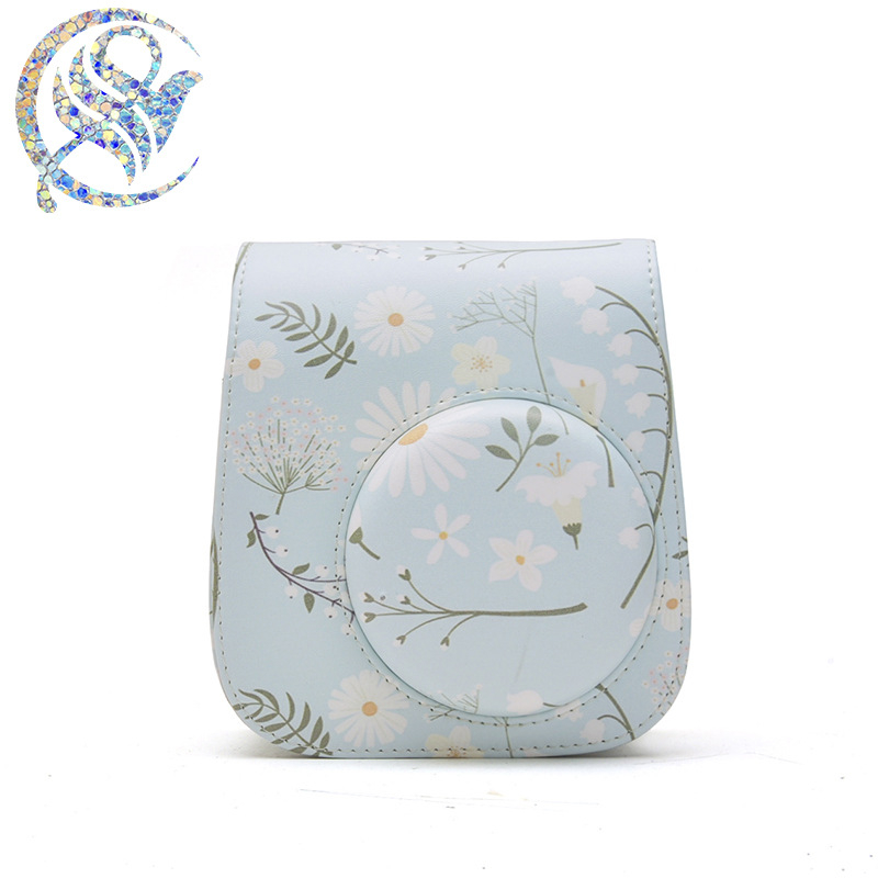 PU kamera táska Polaroid mini9/11-hez mágneszáras zárás, belső mikroszálas velúr bevonattal és vállpánttal, súly 0,2 kg