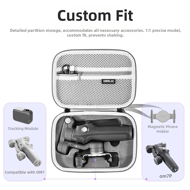 STARTRC PU kott Osmo OM7 PRO/OM7 gimbali stabiliseerijale – kaasaskantav kott välist kasutamist, kaal 250 g