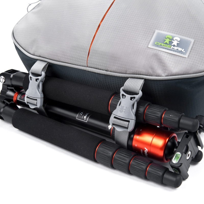 Caseman DSLR kamera táska, háromszög alakú, poliészter, modell C10, egyszerű stílus, vállon vagy crossbody viselhető