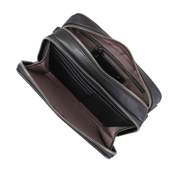 Nova kožna torbica za fotoaparat na jedno rame, ručno pletena, muška crossbody, kompaktni kvadratni oblik, koža prve klase, dvostruki zatvarač, casual stil