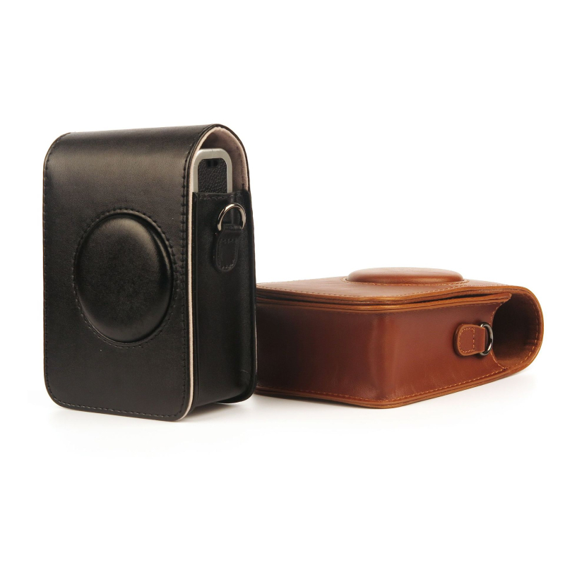 Torba za kameru INSTAX mini Evo leather bag, PU koža, vodootporna, prozračna, otporna na habanje; za Fuji Instax mini evo; crossbody/leisure stil