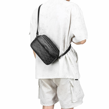 Muška crossbody torbica s geometrijskim uzorkom, PVC materijal, brend Tislanqi, gradski stil (Brend: Tislanqi; Materijal: PVC; Uzorak: Geometrijski; Stil: Gradski; Sezona: Proljeće 2025)