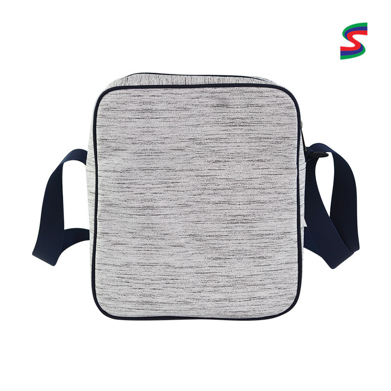 Crossbody torba od DuPont papira - uspravni kvadratni oblik, zatvarač, vodootporna, pogodna za 14-inčni prijenosnik, model SRN18-028