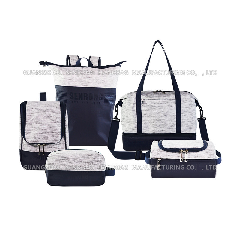 Crossbody torba od DuPont papira - uspravni kvadratni oblik, zatvarač, vodootporna, pogodna za 14-inčni prijenosnik, model SRN18-028