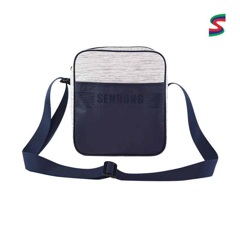 Crossbody torba od DuPont papira - uspravni kvadratni oblik, zatvarač, vodootporna, pogodna za 14-inčni prijenosnik, model SRN18-028