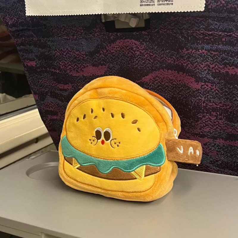 Torba za instantnu kameru u hamburger stilu, ruksak, poliester, baršun podstava, unisex, kućno skladištenje, proljeće 2018