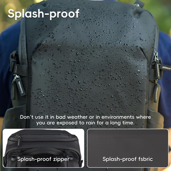 Fantapack SLR fényképezőgép táska, vízálló hátizsák drón állvány tárolására, nagy kapacitás, uniszex