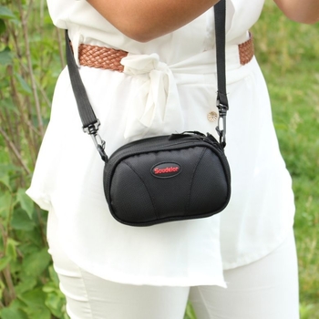 Nylon fotókameratáska, kopásálló és ütésálló, vállon átvethető, uniszex