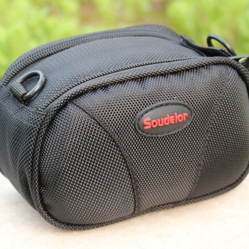 Nylon fotókameratáska, kopásálló és ütésálló, vállon átvethető, uniszex