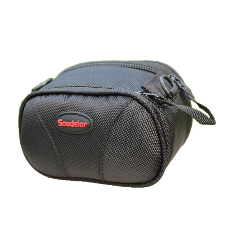 Nylon fotókameratáska, kopásálló és ütésálló, vállon átvethető, uniszex