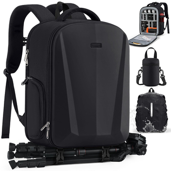 DSLR kamera táska, vízálló, EVA anyag, hátizsák stílus, poliészter bélés (vízálló, EVA anyag, hátizsák stílus, poliészter bélés)