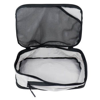 Taška na kameru s teleskopicky rozšíriteľným vnútrom, modulárne priehradky, ochranné uloženie pre svetlá, Oxford látka