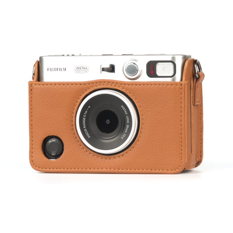 Geantă pentru cameră Fuji Polaroid mini evo, piele PU, crossbody, impermeabilă, anti-furt