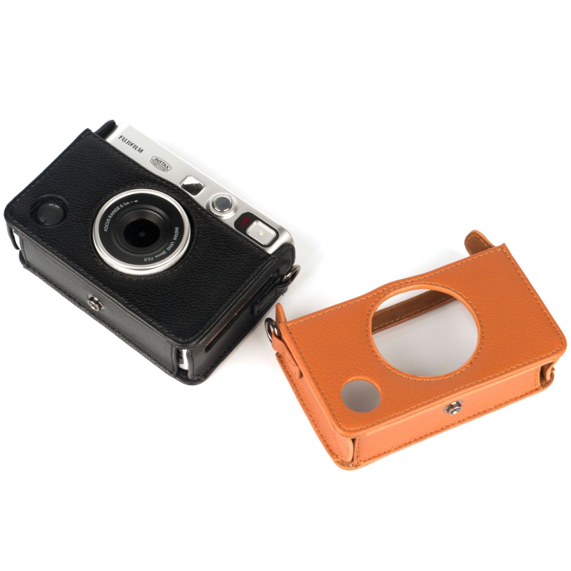 Geantă pentru cameră Fuji Polaroid mini evo, piele PU, crossbody, impermeabilă, anti-furt