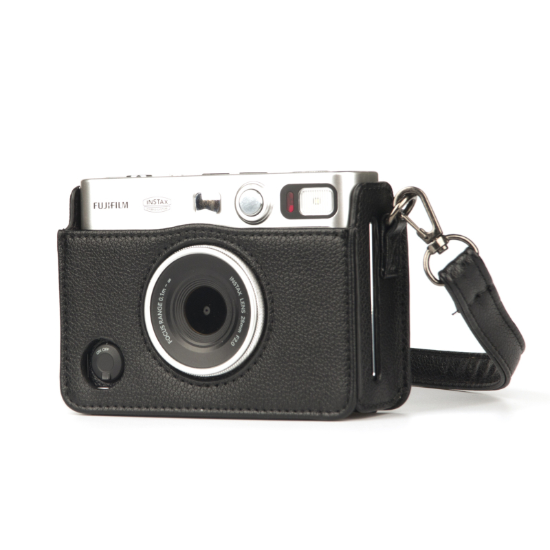 Geantă pentru cameră Fuji Polaroid mini evo, piele PU, crossbody, impermeabilă, anti-furt