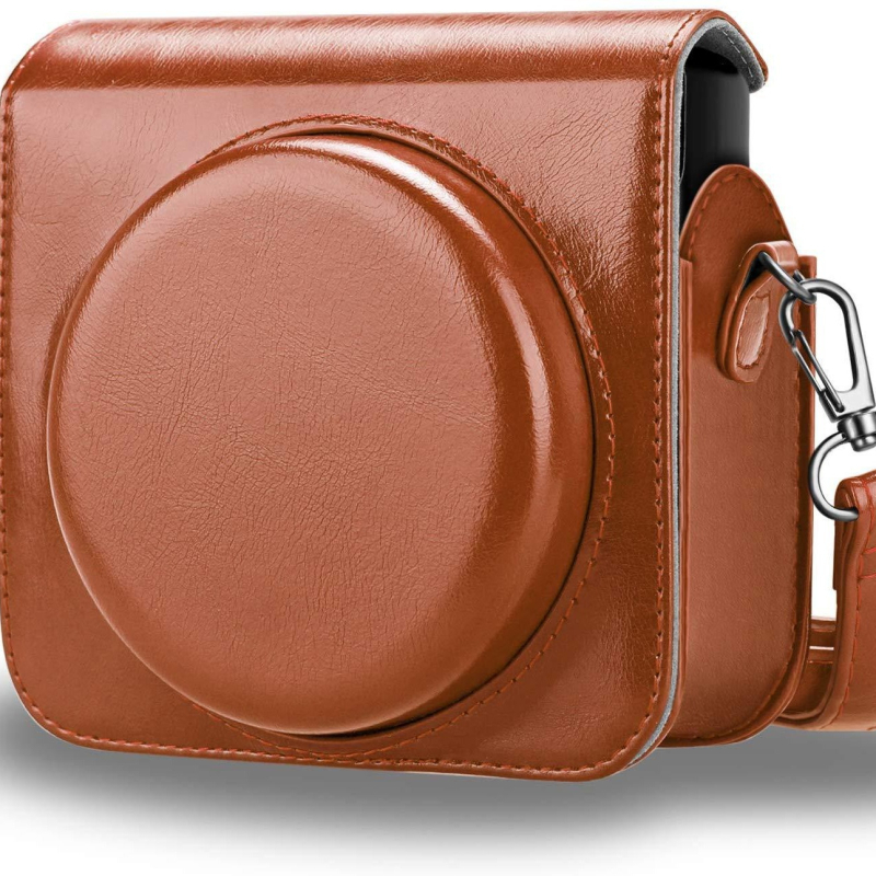 Geantă pentru cameră Instax Square SQ6 – piele PU, impermeabilă, anti-furt, cu curea crossbody, compatibilă cu SQ6