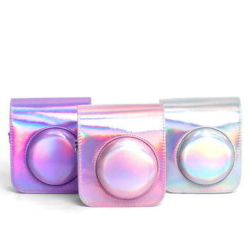 PU nahast crossbody kaamera kott Fujifilm Instax Mini 12 jaoks – mahub Instax Mini 12, PU nahk vooder, kaal 126 g