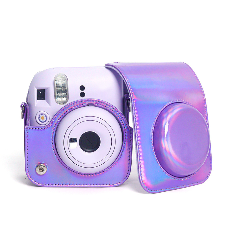 PU nahast crossbody kaamera kott Fujifilm Instax Mini 12 jaoks – mahub Instax Mini 12, PU nahk vooder, kaal 126 g