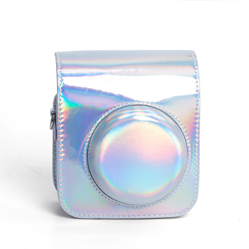 PU nahast crossbody kaamera kott Fujifilm Instax Mini 12 jaoks – mahub Instax Mini 12, PU nahk vooder, kaal 126 g