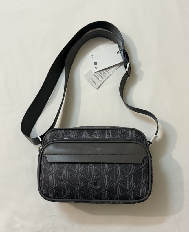 Geantă Crossbody pentru bărbați din PU, imprimeu retro, căptușă din nylon, antibacteriană și rezistentă la uzură
